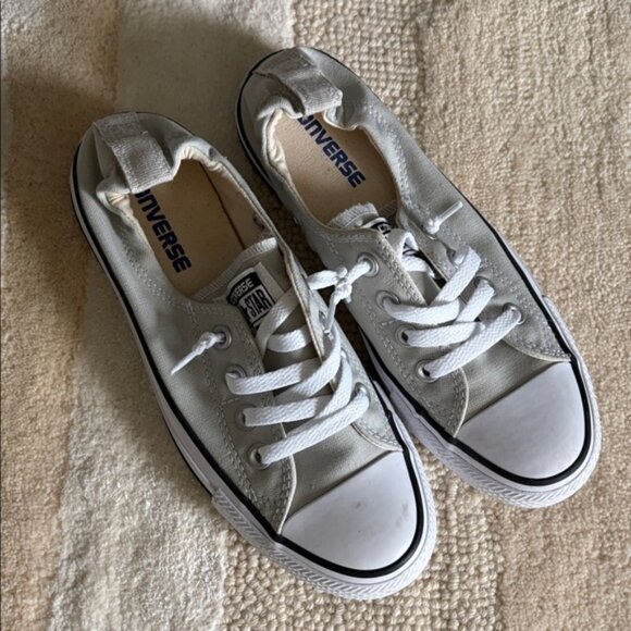 Converse Shoes - Converse | Light Grey Slip-On Sneakers Size 7